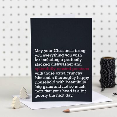 Splendidly Roasted Potatoes : Christmas Card