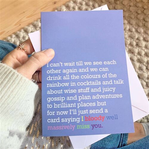 Massively Miss You : Everyday Card For Family And Friends