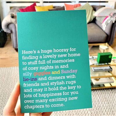 Giggles And Sunday Lie-Ins: New Home Card For Moving House