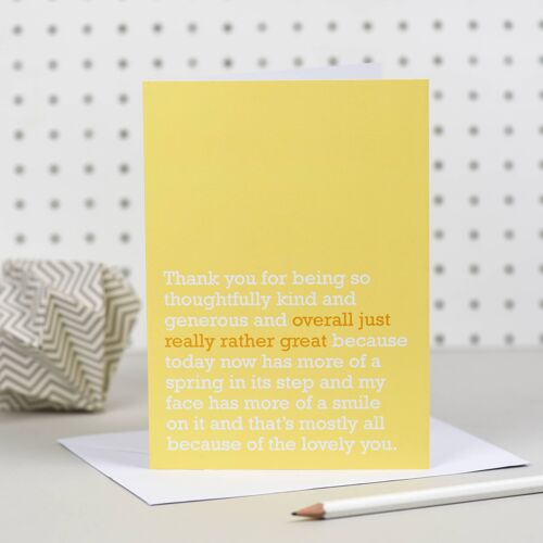 Thank You - Rather Great (Yellow)