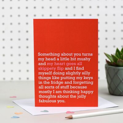 My Heart Goes All Skippety Flip : Carte de la Saint-Valentin