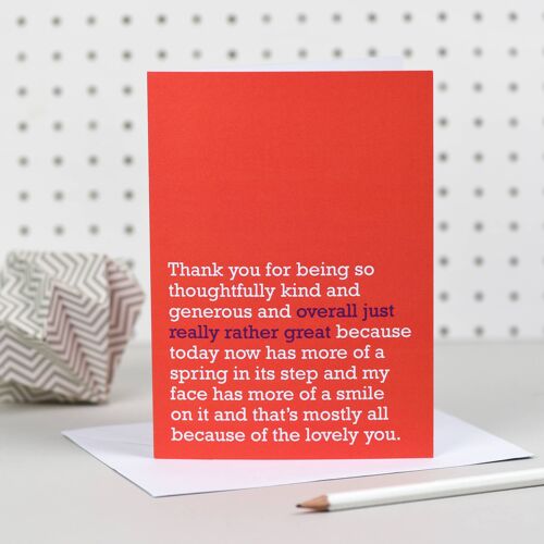 Thank You - Rather Great (Red)