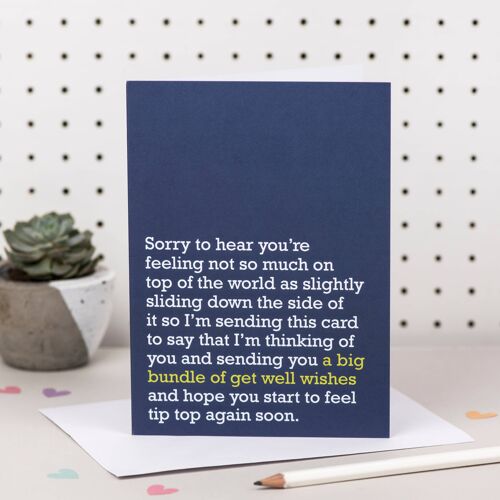 A Big Bundle Of Get Well Wishes : Get Well Card