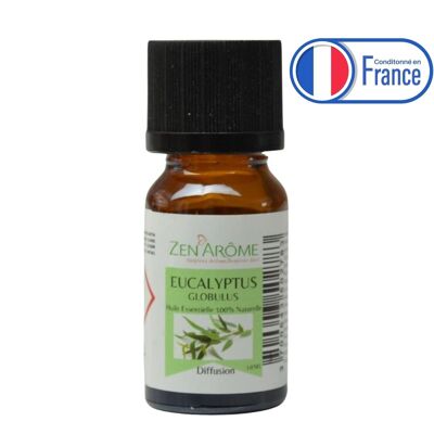 Olio essenziale - Eucalipto - 10 ml - Uso per diffusione - Confezionato in Francia