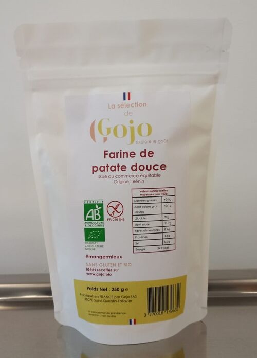 Farine de patate douce - Certifié BIO et sans Gluten, IG bas