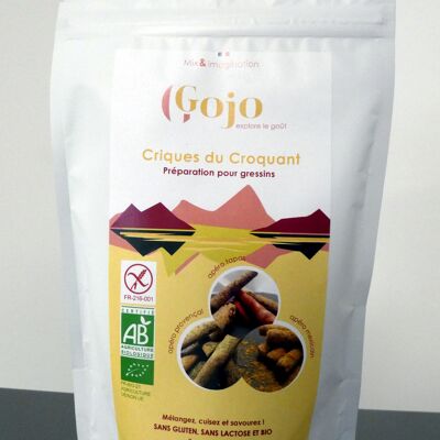 Criques du Croquant - Preparación para palitos de pan - Certificado orgánico y sin gluten