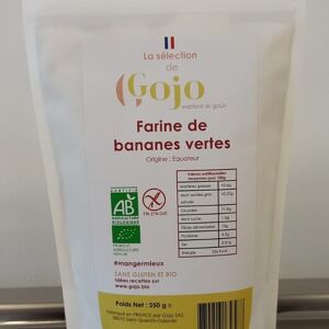 Farine de bananes vertes - Certifié BIO et sans Gluten, IG bas