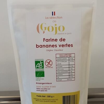 Green banana flour - Certified organic and gluten free, low GI