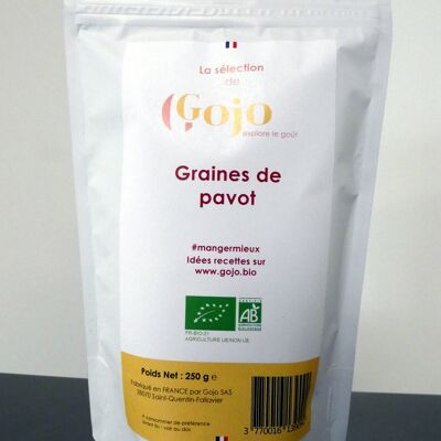 Graines de pavot - Certifié BIO - sans Gluten