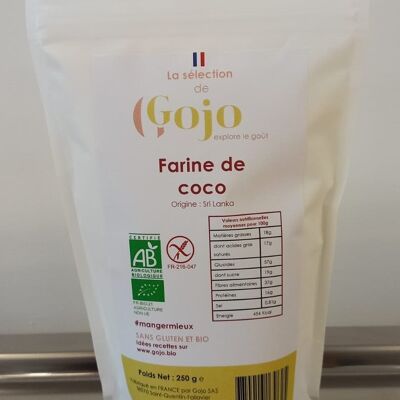 Coconut flour - Certified organic and gluten free, low GI