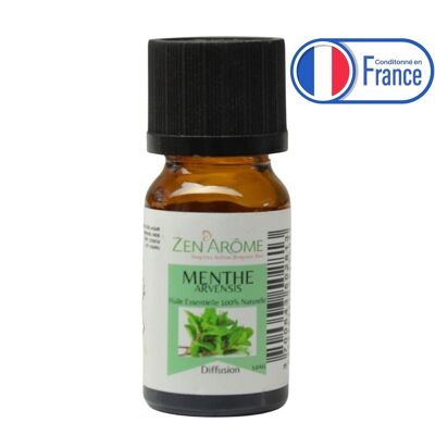 Olio essenziale - Menta Arvensis - 10 ml - Uso per diffusione - Confezionato in Francia