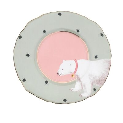 YE - Flat plate 22 cm Polar bear