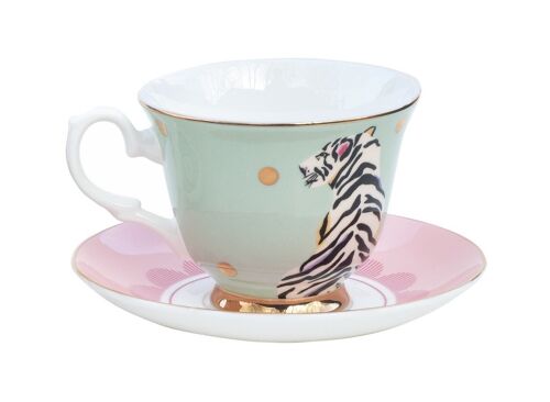 YE - Paire Tasse thé 28 cl Safari Tigre