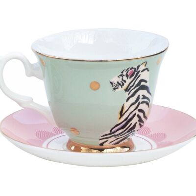 YE - Paar Teetasse 28 cl Safari Tigre