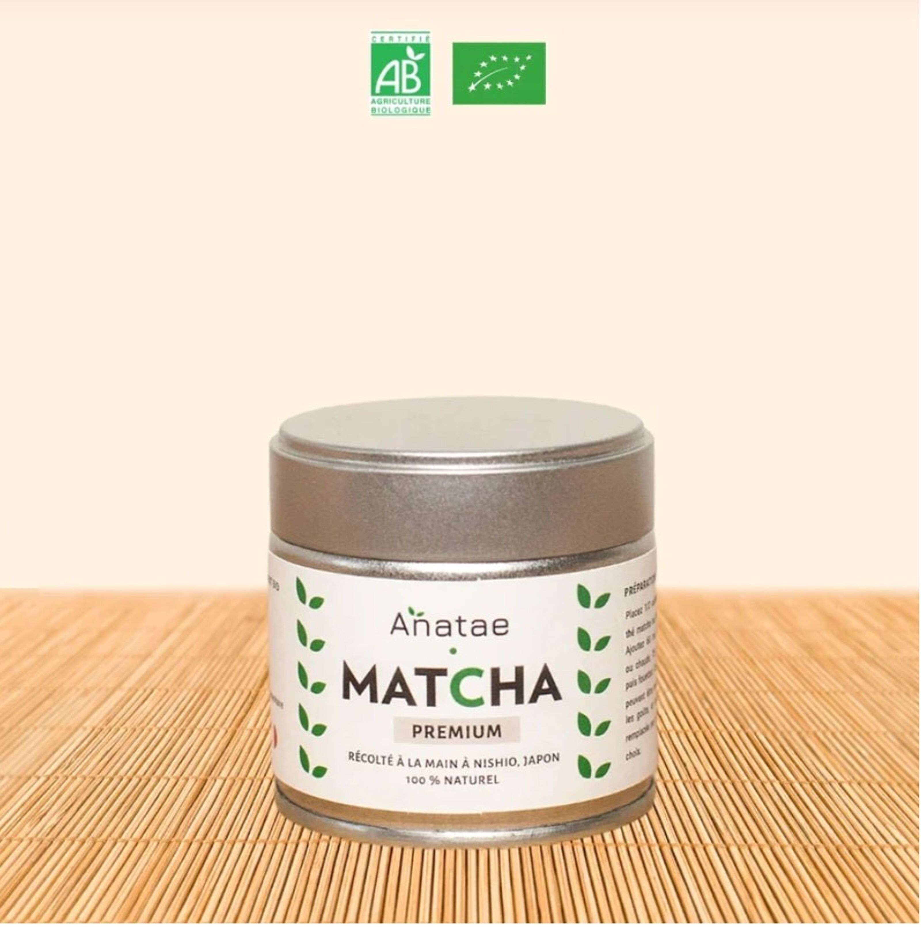 Anatae - Matcha biologique 100 % naturel