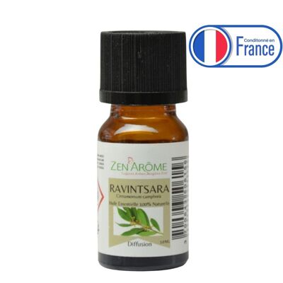 Olio essenziale - Ravintsara - 10 ml - Uso per diffusione - Confezionato in Francia