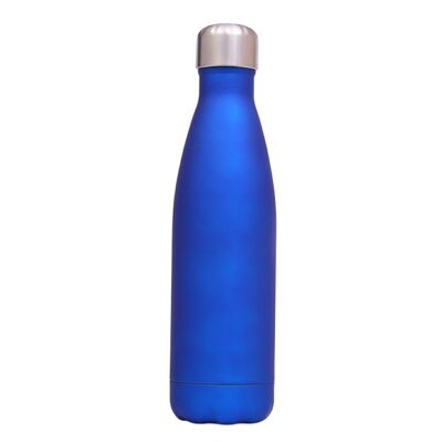 Isolierte Edelstahlflasche (500 ml), blaue Farbe