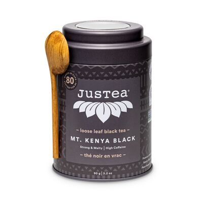 Monte Kenia Negro | JUSTA | Té suelto | 90 gramos | Sostenible |Comercio Justo