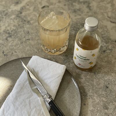 Organic Sicilian lemonade with honey and ginger