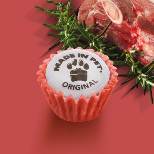 Mini cupcakes pour chiens - Agneau - 24 cupcakes
