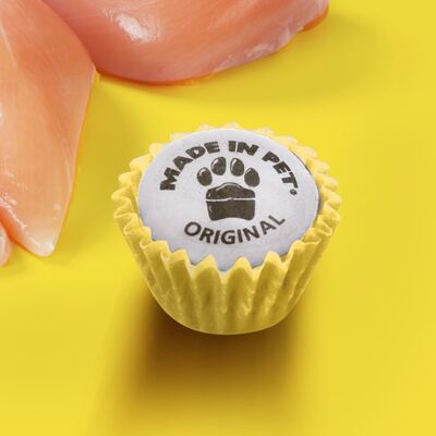 Mini cupcakes pour chiens - Poulet - 18 cupcakes