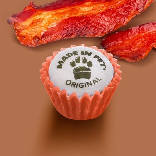 Mini cupcakes pour chiens - Bacon - 12 cupcakes