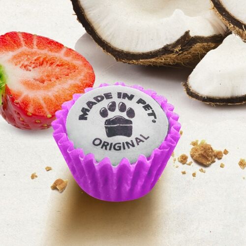 Mini cupcakes pour chiens - Coco Fraise - 12 cupcakes