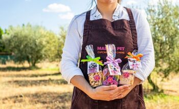 Assortiment de gâteaux avec prénom du chien - Canard / Fraise Vanille 3