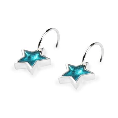 Turquoise Coloured Star Shaped Resin Necklace