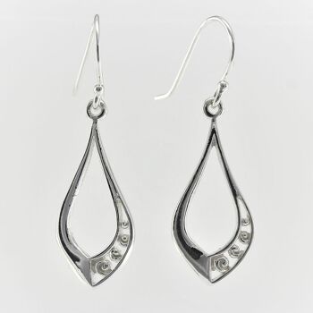 Boucles d'oreilles en argent sterling SWE102 1