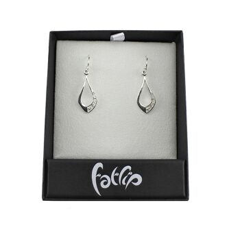 Boucles d'oreilles en argent sterling SWE102 2