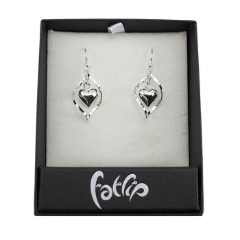 Boucles d'oreilles en argent sterling SWE122 2