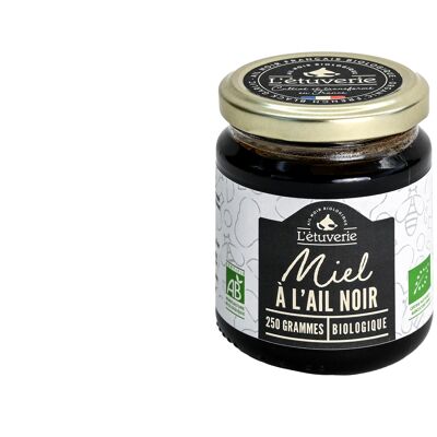Organic black garlic honey