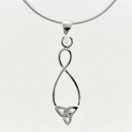 SWN133 Sterling Silver Pendant Necklace