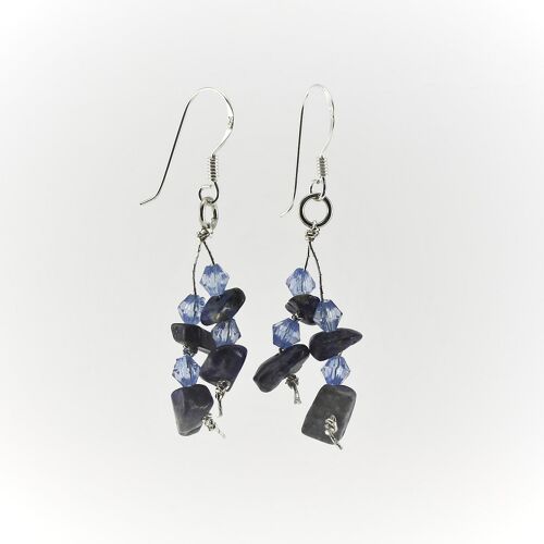 WSWE0060LA - MIA - Lapis Lazuli Gemstone Drop Earrings