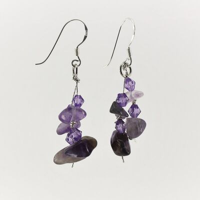 WSWE0060AM - MIA - Amethyst Gemstone Drop Earrings