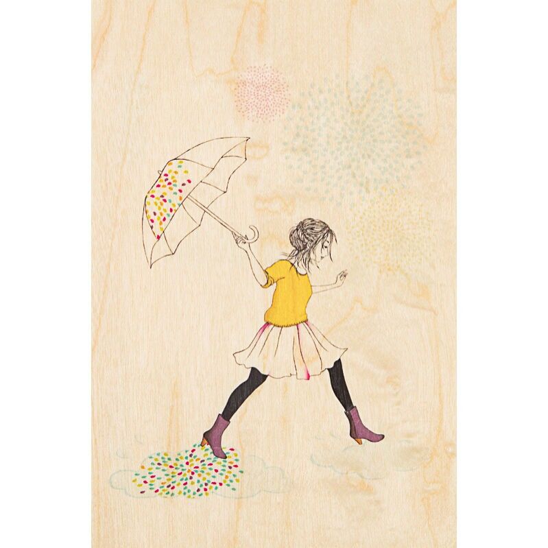 Postkarte – Wolkenbruch über meinem Kopf