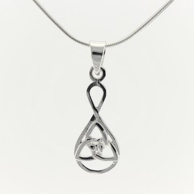 WSWN132 Sterling Silver Pendant Necklace