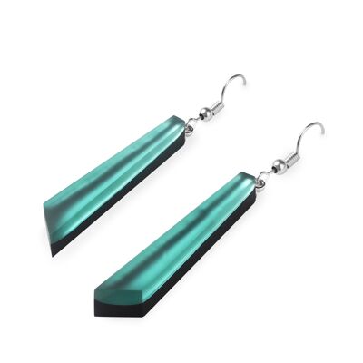 Mint Coloured Resin Earrings - Matt Finish