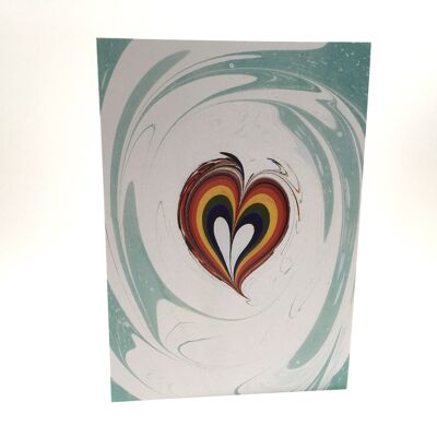 Rainbow Heart Card