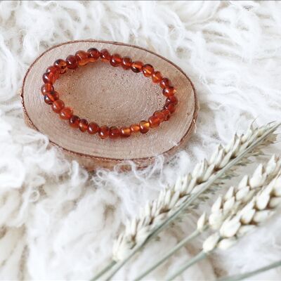 Bracelet ambre cognac