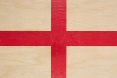 Carte postale en bois - flags UK