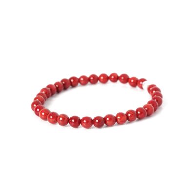 Bracelet jaspe rouge