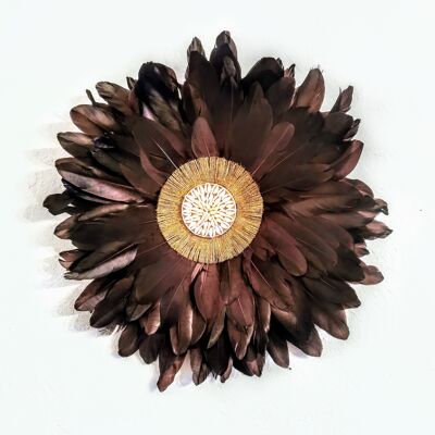 Juju hat brown and shells - 50 cm