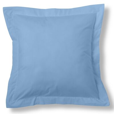 estelia - funda de cojín color azul claro - 55x55 cm - 50% algodón / 50% poliéster - 144 hilos. gramage: 115