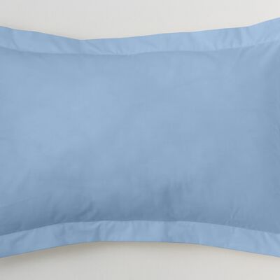 estelia - funda de cojín color azul celeste - 50x75 cm - 50% algodón / 50% poliéster - 144 hilos. gramage: 115