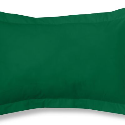 estelia - funda de cojín color verde billar - 50x75 cm - 50% algodón / 50% poliéster - 144 hilos. gramage: 115