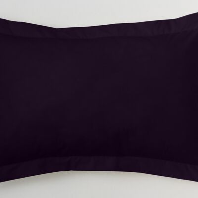 estelia - funda de cojín color negro - 50x75 cm - 50% algodón / 50% poliéster - 144 hilos. gramage: 115