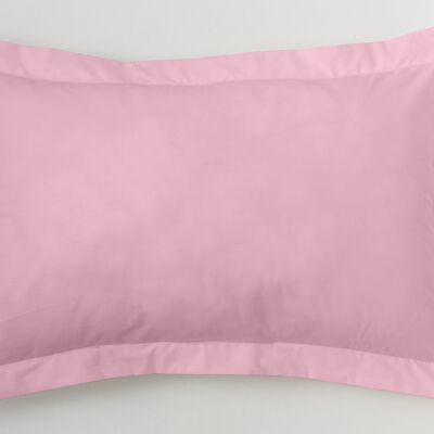 estelia - funda de cojín color rosa - 50x75 cm - 50% algodón / 50% poliéster - 144 hilos. gramage: 115