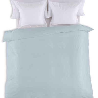 estelia - funda nordica lisa color azul celeste - cama de 135/140 (1 pieza) - 50% algodón / 50% poliéster - 144 hilos. gramage: 115